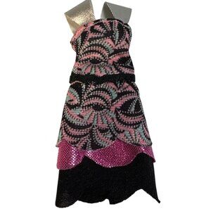 Monster High Dress for Lagoona Blue Camera Action Black Carpet Pink Black Silver